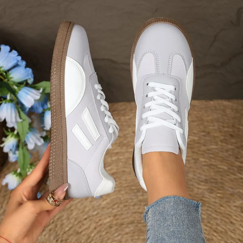 Primavera outono novo conforto leve tênis feminino moda cor sólida mocassins sola macia sapatos casuais femininos