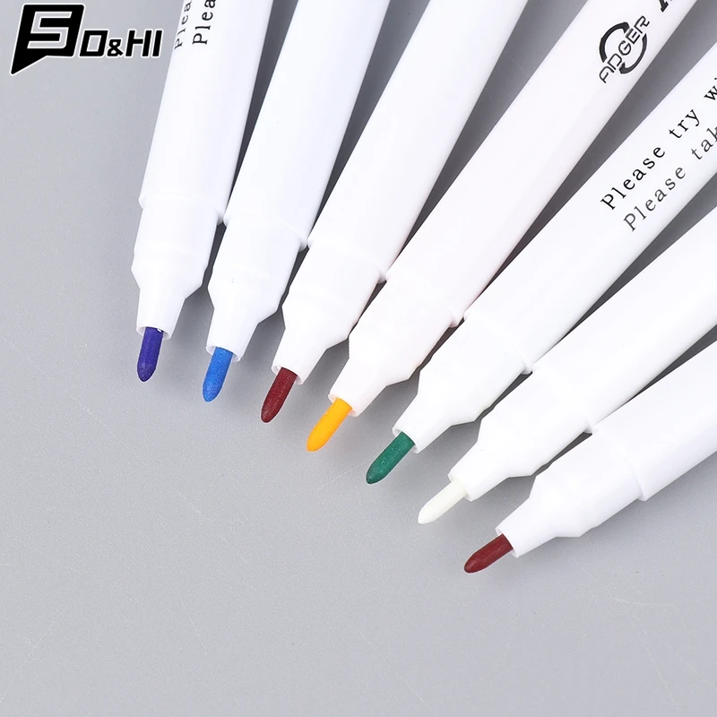 Chalk Stitch Soluble Markers Home Fabric Marking DIY Grommet Pencil Sewing Ink Disappearing Patchwork Hydrolysis Pen 6Colors