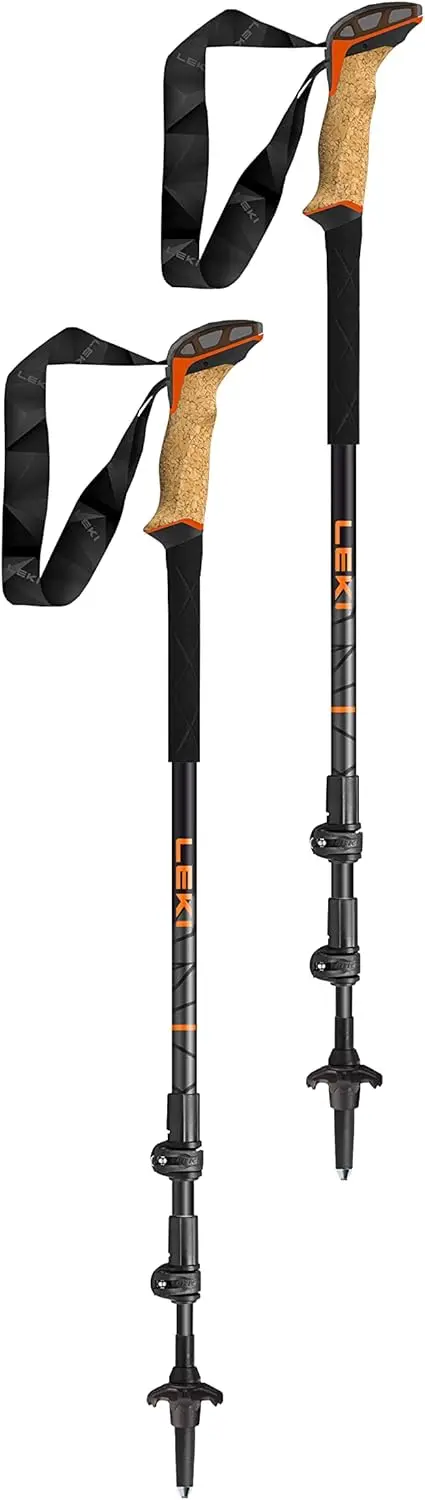 Cork Lite Aluminum Adjustable Lightweight Walking Poles for Trekking & Hiking