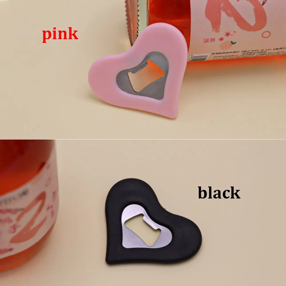 

2 Colors Bottle Opener Love Heart Shaped Bottle Opener Creative Soda Bottle Opener Children's Opener Bottle Opener Gift 59*48mm
