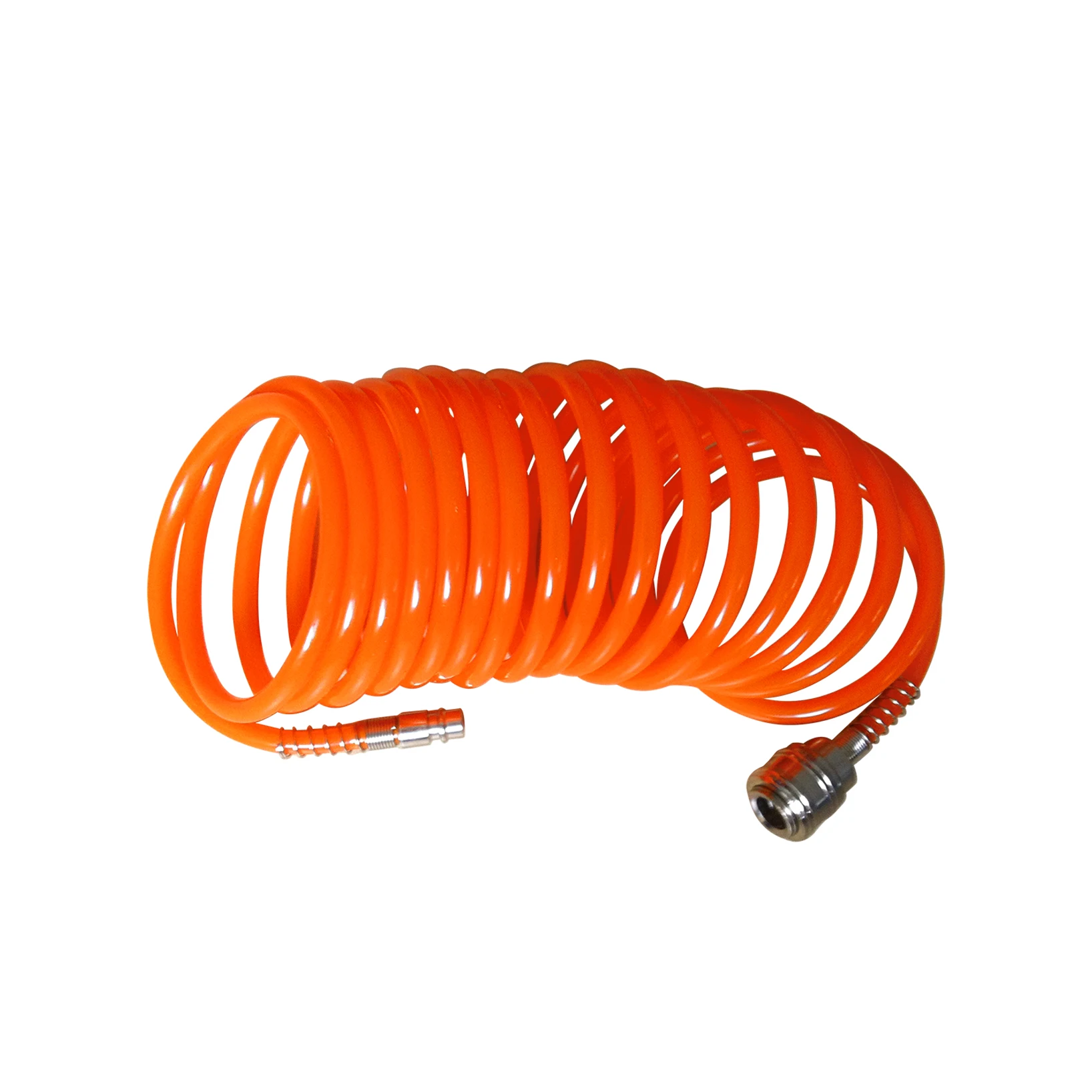 Culnflun Orange Pneumatic Blowgun – 6M Spring-Loaded Hose, Under-Seat Tee, 1/4" Air Inlet, Stainless Steel Nozzle For Auto Dust & Engine Cleaning
