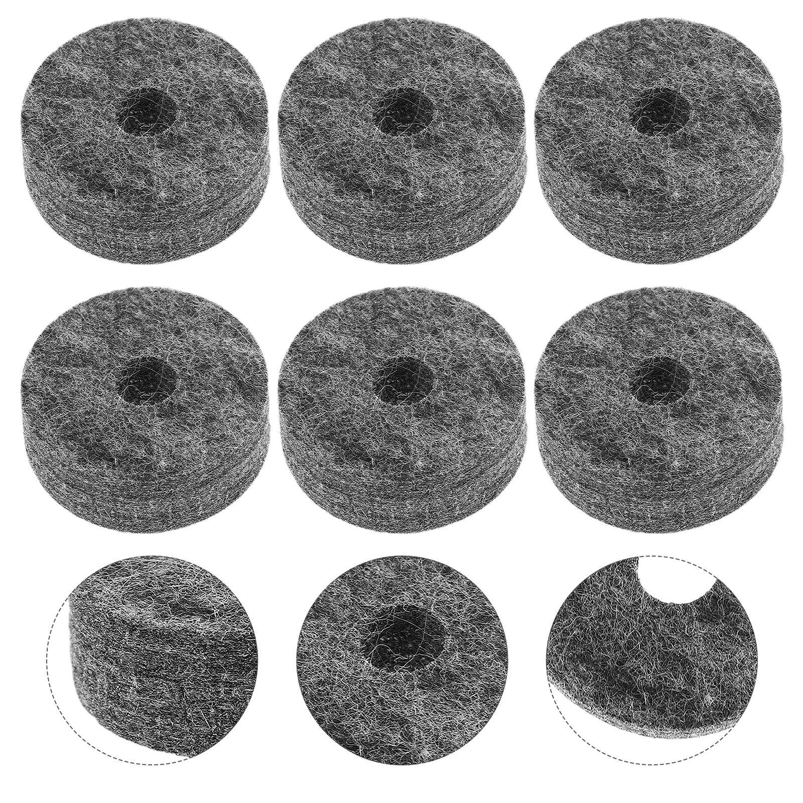 

15pcs Cymbal Felt Pads Universal Drum Cymbal Accessories Vibration Absorption Noise Reducing Protection Replacement Parts