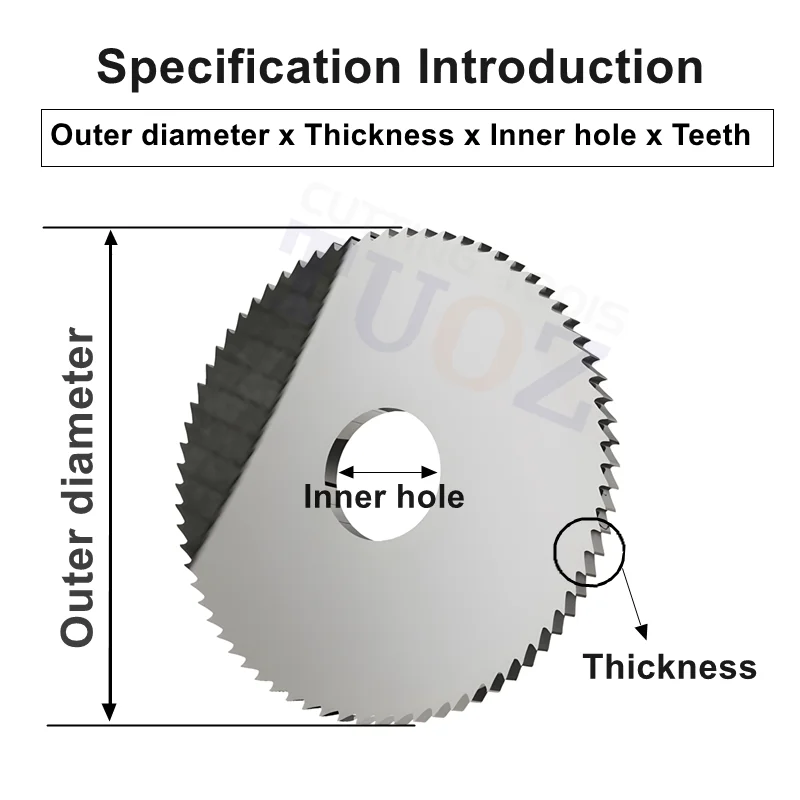 80mm 80xd22x1.6*48T Tungsten Steel milling blade solid carbide circular saw blade blade milling cutter