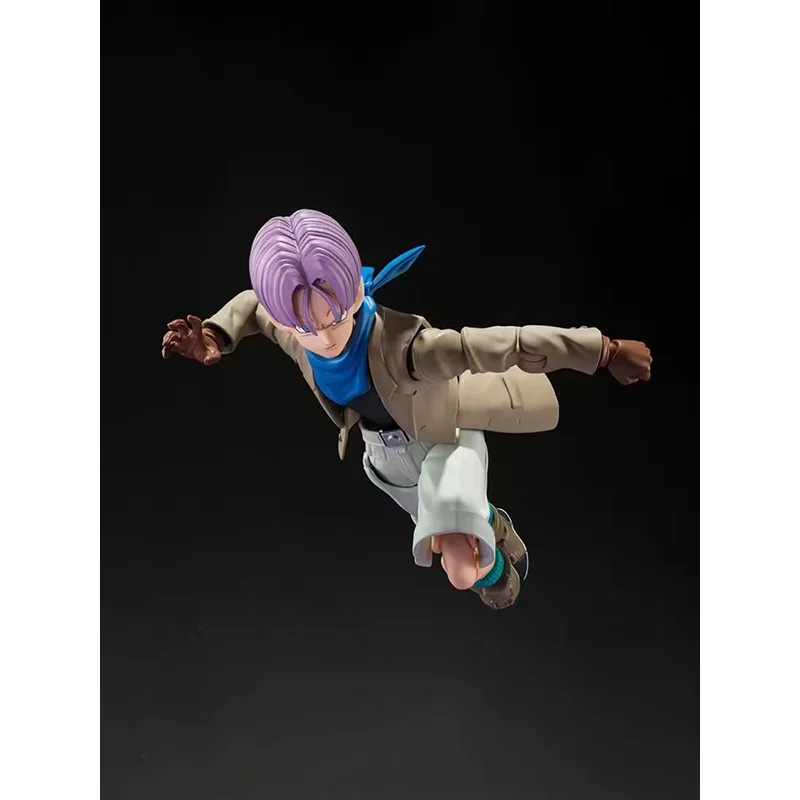 100% In Stock Original Bandai S.H.Figuarts SHF TRUNKS Super Saiyan Dragon Ball GT Pvc12cm Anime Action Collection Figures Model