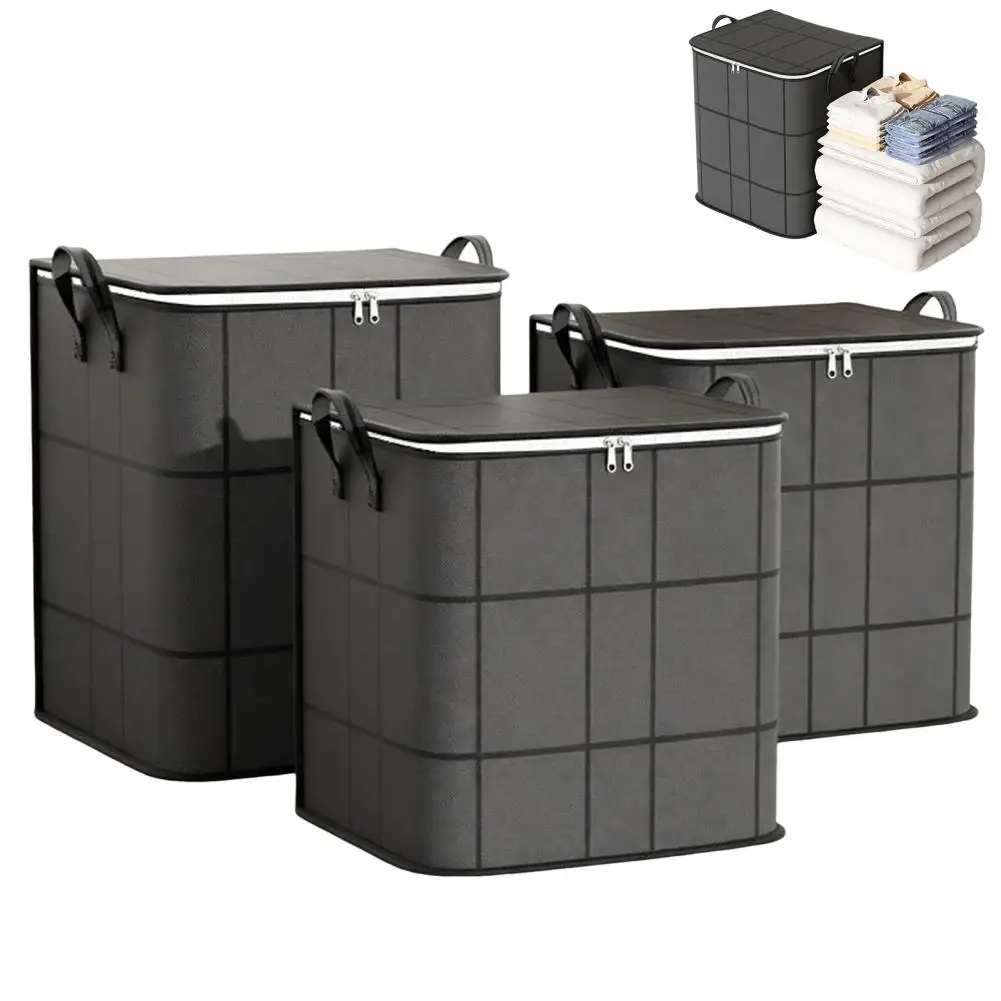 Storage Bags for Clothes Foldable Bedding Organizer Containers Moving Storage Bin with Reinforced Handles Foldable for Bedding
