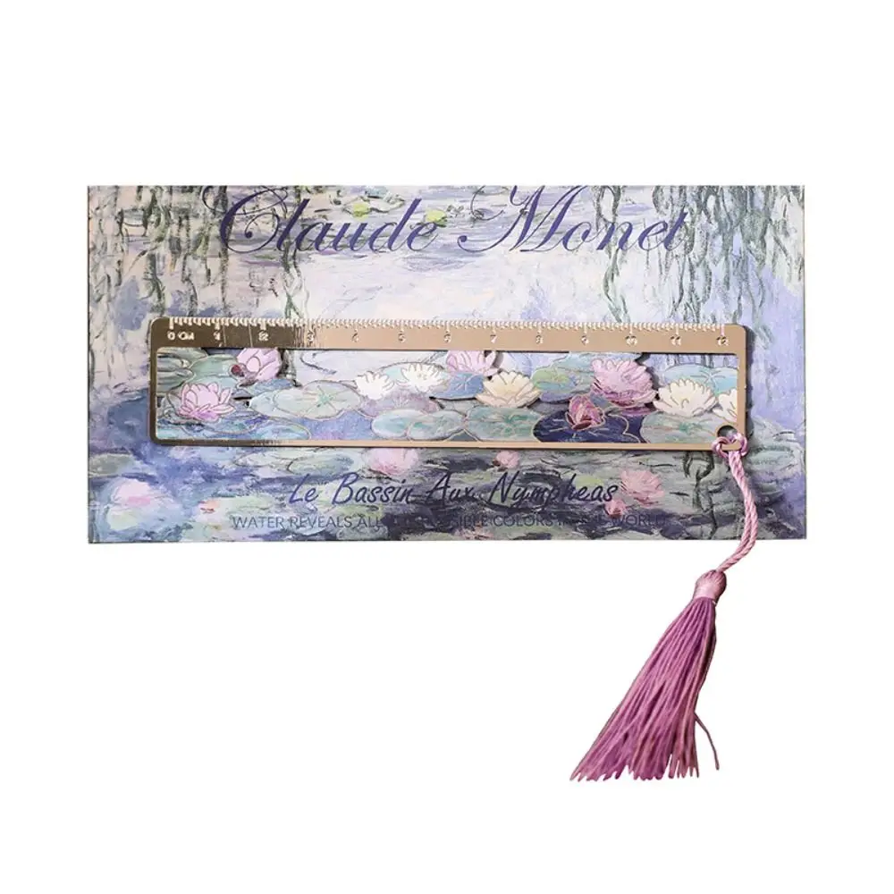 

Multi-functional Metal Bookmark Flower Series Colorful Bronzing Book Clip Book Pages Mark Tool Gift