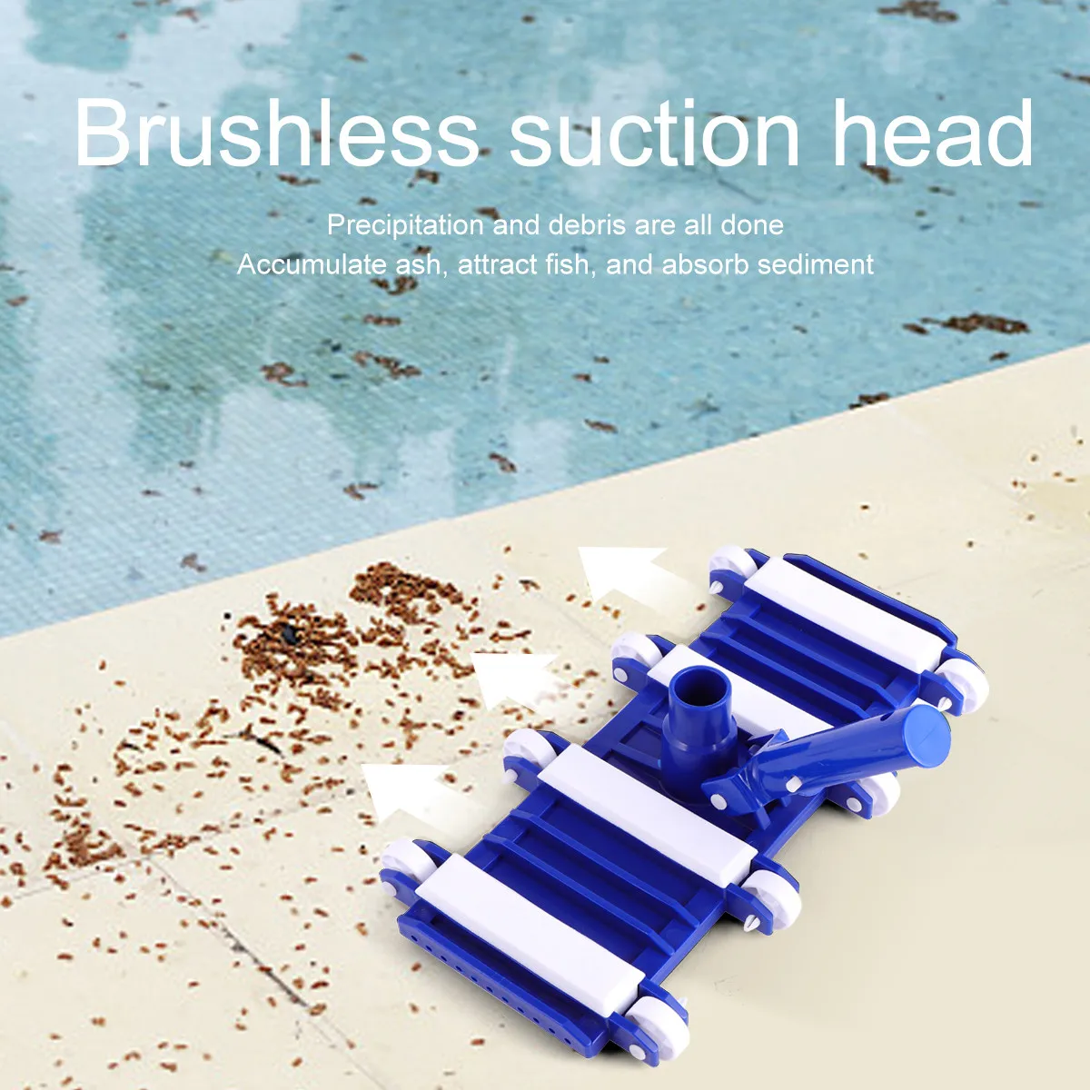 

Swimming Pool Suction Head Plastic Weighted Sturdy Pool Cleaning Tool for Spa Pond Leaf Remover Home Cleaning Spa Suction Head