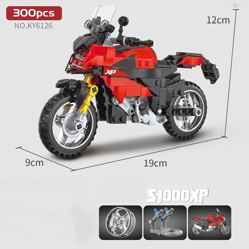 

Technical Germany Motorcycle Vehicle Building Block S1000XR Motor Model Steam Brick Educational Toy Touring Motorbike Collection