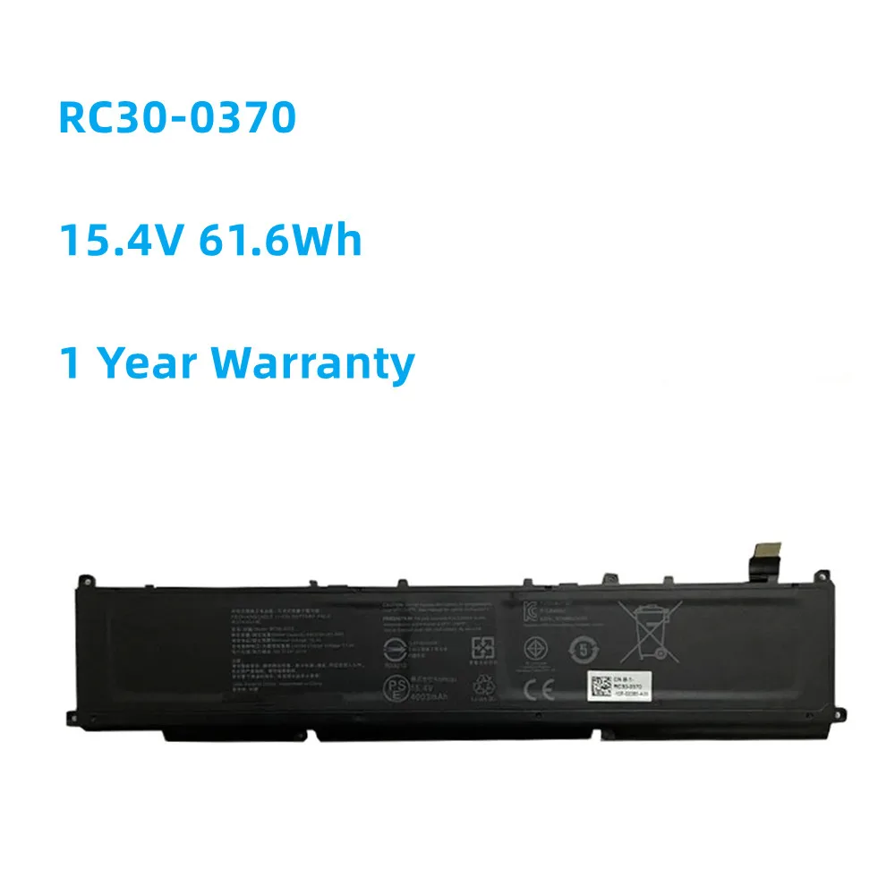 

RC30-0370 RZ09-0370 Laptop Battery For Razer Blade 14 2021 2022 RZ09-0368 RZ09-0427 RZ09-0370AE23 RZ09-0370BEA3-R3U1 61.6WH New