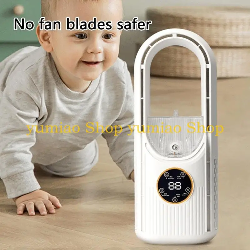 587B Portable Air Cooling Fan 6 Speed Quiet Misting Fan with 6H Timer LED USB Cooling Fan for Bedroom Office Desk Outdoor
