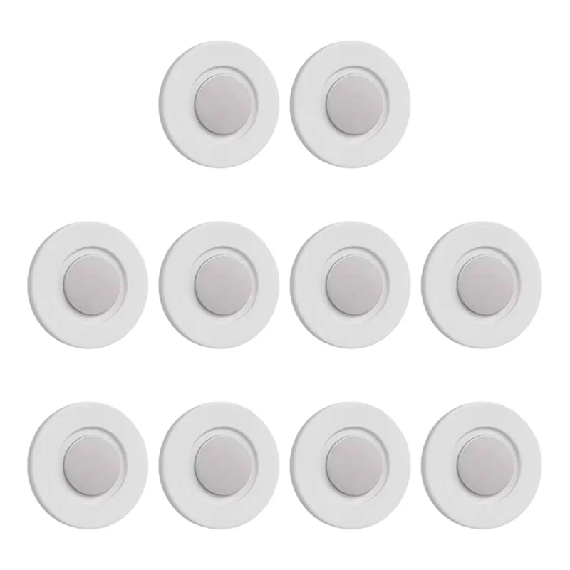 ABFM-Soporte para Control remoto, 10 Uds., montaje en pared magnético, adhesivo, ganchos de almacenamiento para TV/aire acondicionado, organizador para el hogar