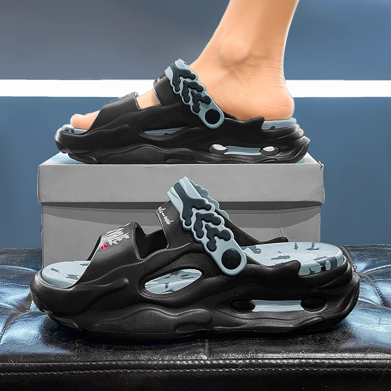 Summer Men's Slip-On Outdoor Sports Shoes Anti-Slip Comfortable Water Shoes Beach Sandals Fashionable Trendy Korean Style view 4