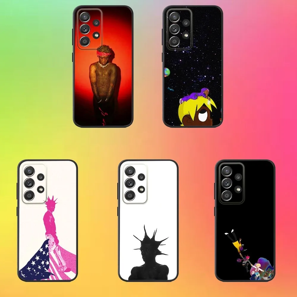 

L-Lils Uzi Singer V-Verts Phone Case For Samsung S25,S24,S21,S22,S23,S30,Ultra,S20,Plus,Fe,Lite,Note,10,9,5G Black Cover