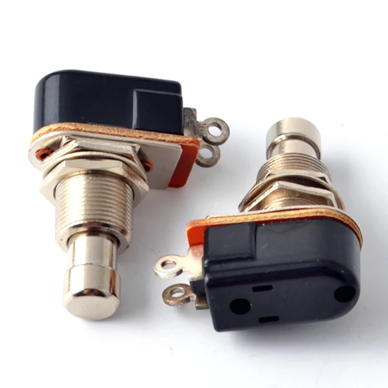 Momentary SPST Soft Touch Push Button Stomp Foot Pedal Switch Electric Guitar Switch OFF-Momentary ON