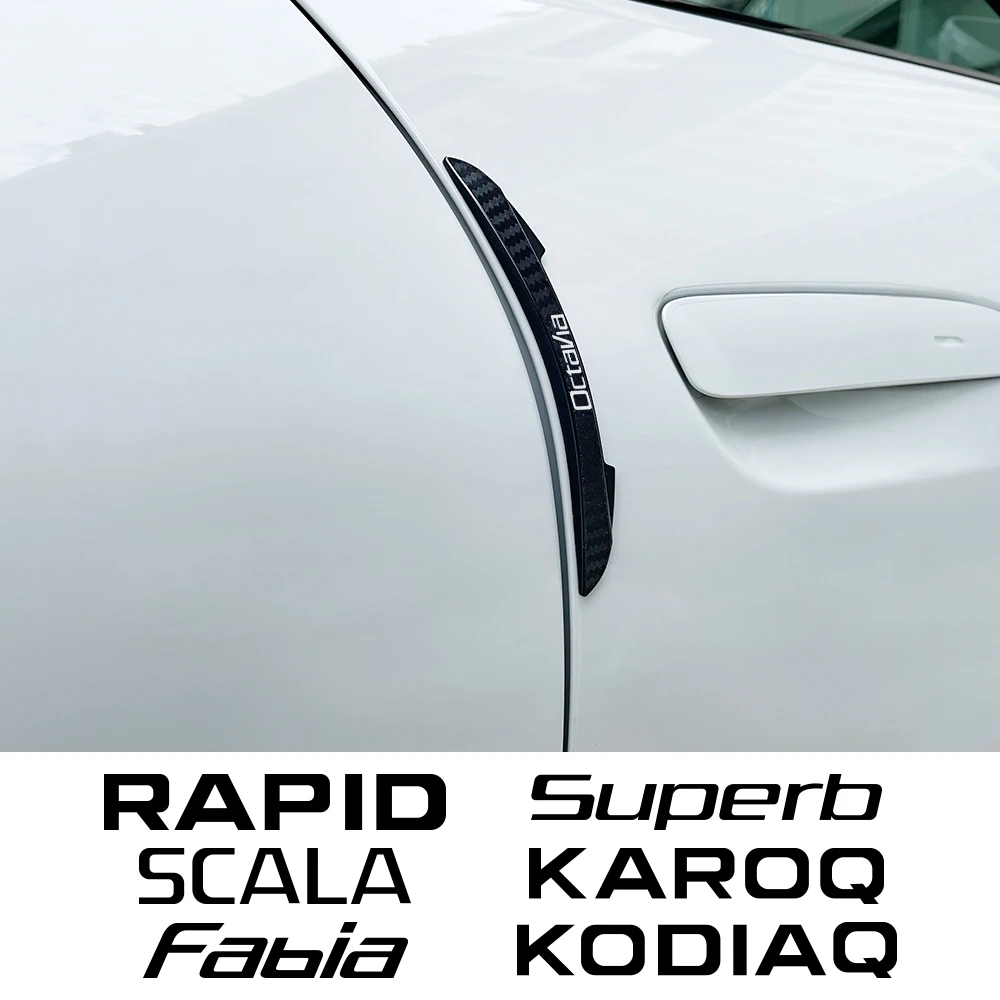 Car Door Anti-Collision Strip Accessories For Skoda Octavia Fabia Rapid Superb Kodiaq Scala Karoq Citigo Kamiq Roomster Enyaq