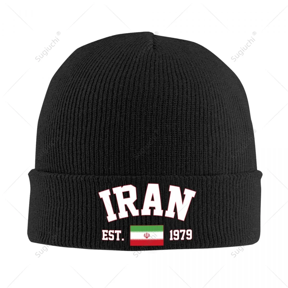 Unisex Iran EST.1979 Knitted Hat For Men Women Boys Winter Autumn Beanie Cap Warm Bonnet