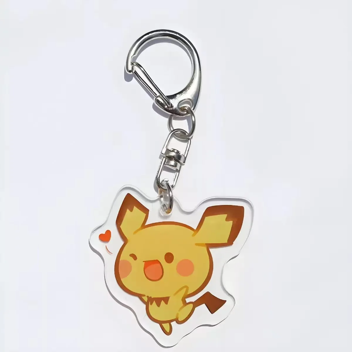 Pokemon Anime Portachiavi Acrilico Eevee Bulbasaur Squirtle Snorlax Ciondolo Divertente Carino Creativo Portachiavi Auto Amici Fan Regali Fai Da Te