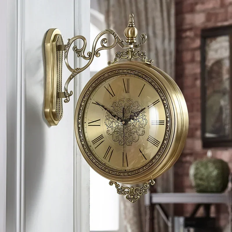 Design Aesthetic Wall Clocks Nordic Luxury Minimalist Restaurant Wall Watch Art Mural Reloj De Pared Living Room Decoration