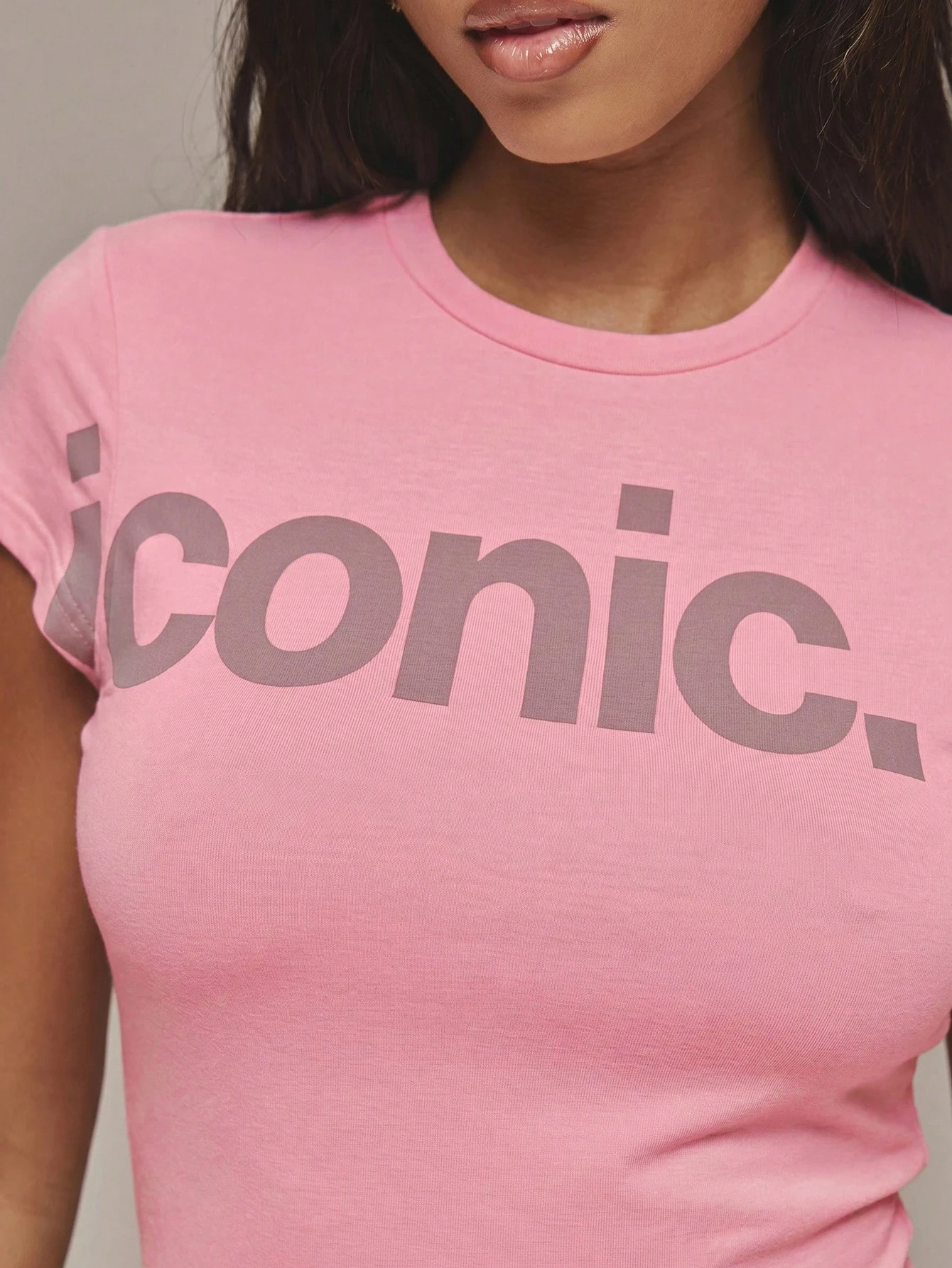 Vintage 90er-Jahre-Stil Kurzarm-Crop-Top für Damen mit Buchstabendruck, Slim Fit, Y2K Casual T-Shirt – Detail 15