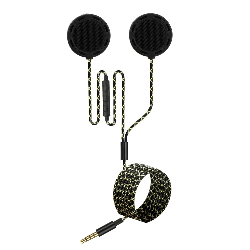1Pcs Motorcycle Helmet Headset Headphone Speakers for 3.5mm interface audio Helmet Headphone Helmet Headset