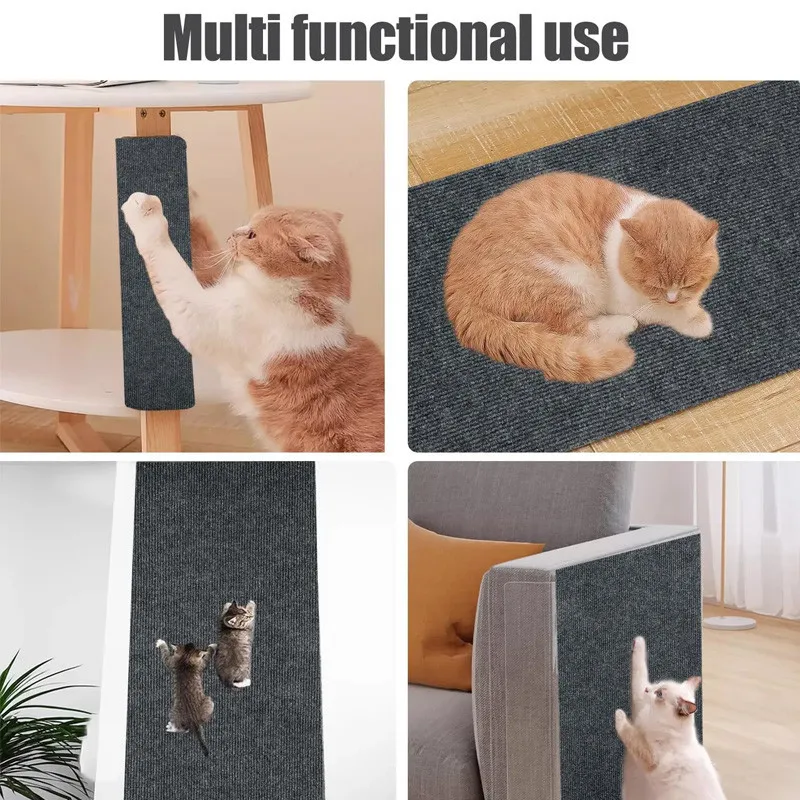 Cat Scratcher Sofa Cat Crawling Mat Grinding Climbing Frame Sofa Protection Self-adhesive Carpet Cats Scratch Board Cats Toys