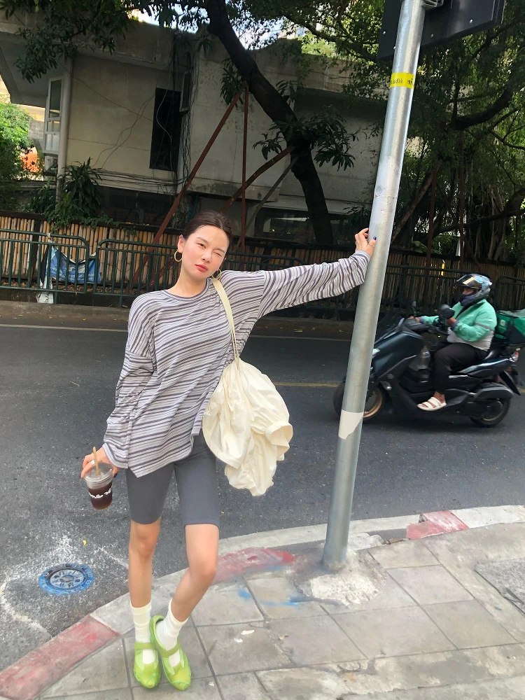 

WXLSTUDIO High Waist Yoga Pants Women's Five-Quarter Length Cycling Pants Texture High Elastici Casual Cotton Polyester