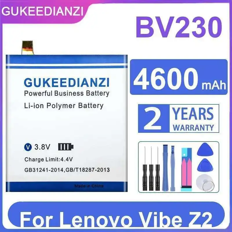 

Для Lenovo Vibe Z2 аккумулятор мобильного телефона 4600 мАч BV230 надежная замена