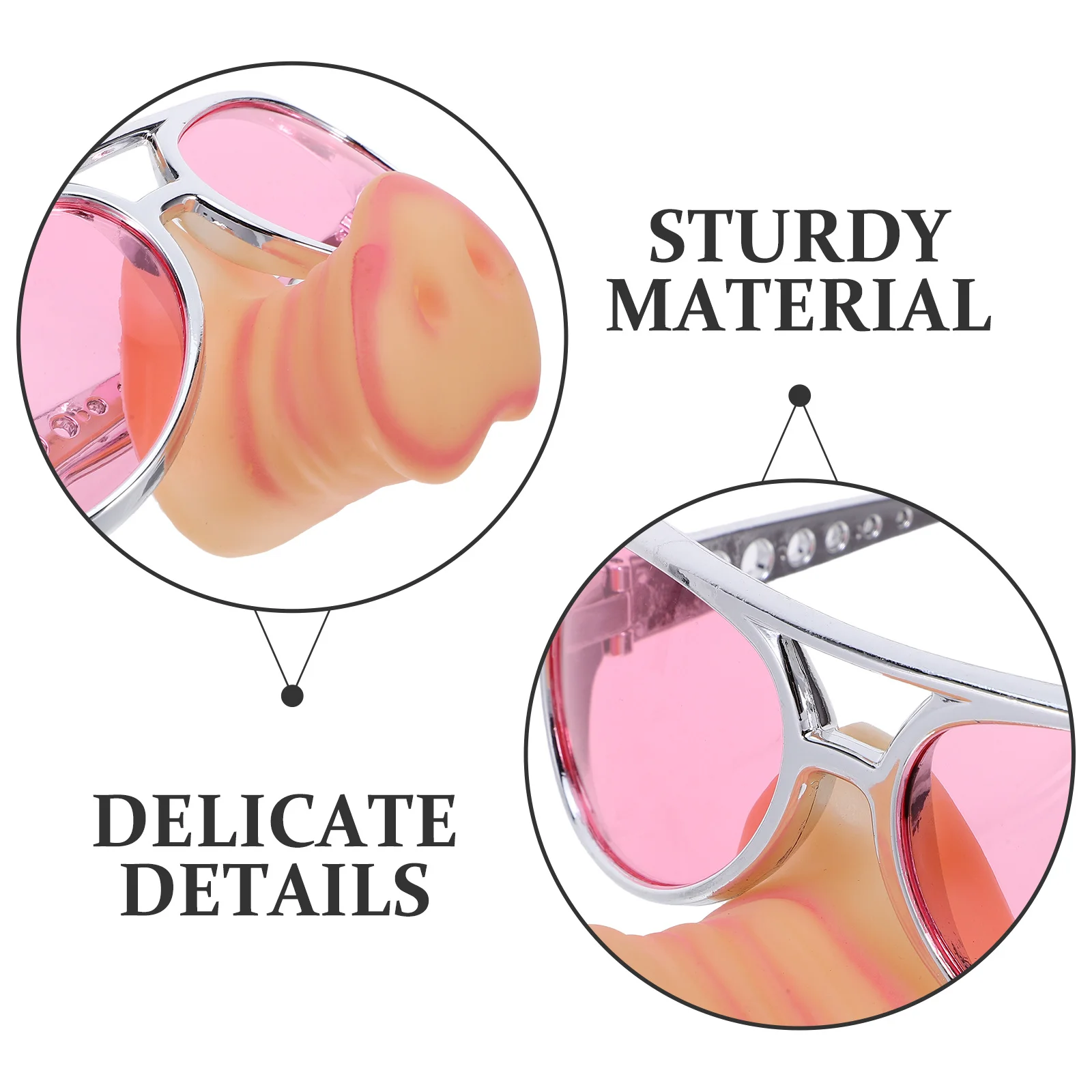 نظارات شمسية مضحكة على شكل أنف خنزير، إكسسوارات تنكرية للحفلات للفتيات والأولاد والكبار، غير قابلة للتلاشي، هدايا الهالوين