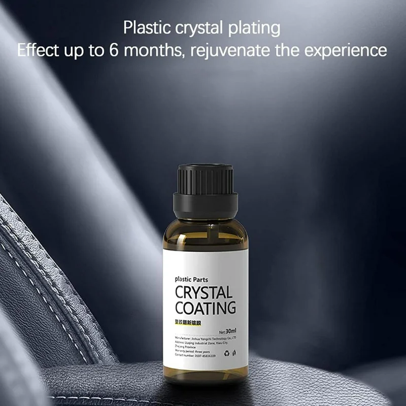 Plastic Parts Crystal Coating Refurbished Agent Car Refresher Gloss Protection Wax Panel Auto Plastic Renovated Retreading Agent