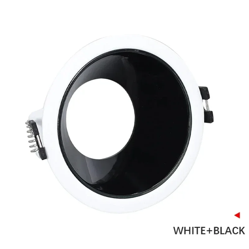 Mr16/Gu10lamp Dophouder Basis Randloze Spot Verlichtingsarmatuur Ronde Inbouw Plafond Mount Downlight Frame Beugel Led