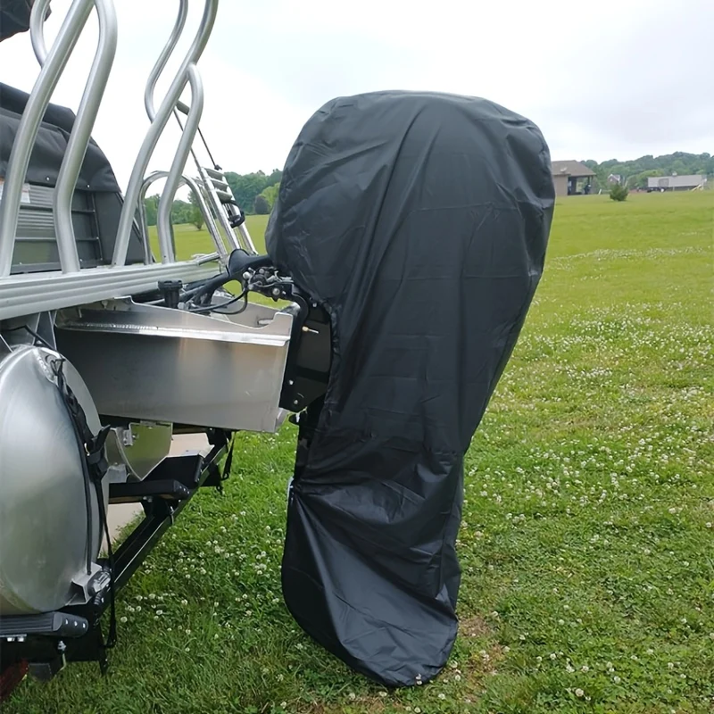 Engine Boat Cover PA Waterproof Rainproof Boat Cover, Yacht Boat Motor Cover, 420D Boat Cover 6-225HP, High-quality Boat Cover