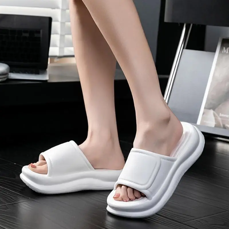 Comfortable Platform EVA Non Slip Slippers Women Summer 2026 Lightweight Height Increase Sandals Woman's Fashion Beach Shoes