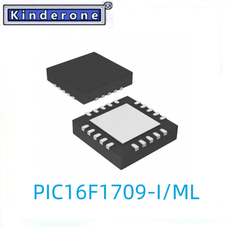 10PCS PIC16F1709-I/ML IC MCU 8BIT 14KB FLASH 20QFN NEW IC