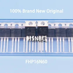 10Pcs/Lot FHP16N60 16N60 FHP16N60A TO-220 600V 16A MOSFET N-channel Power Transistor 100% New Original