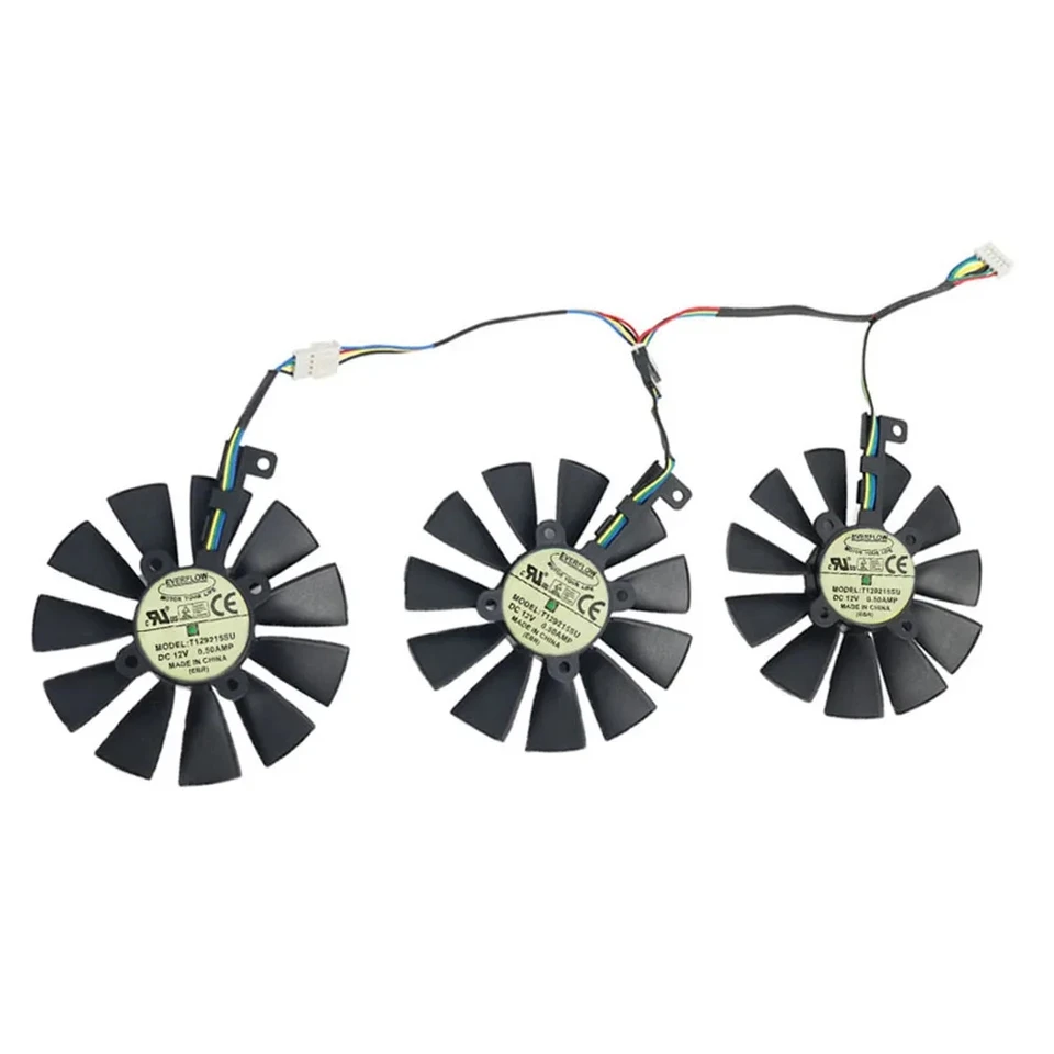 新品87mmT 129215 SU 冷却ファン Asus Strix RX480 RX 580 GTX 980Ti