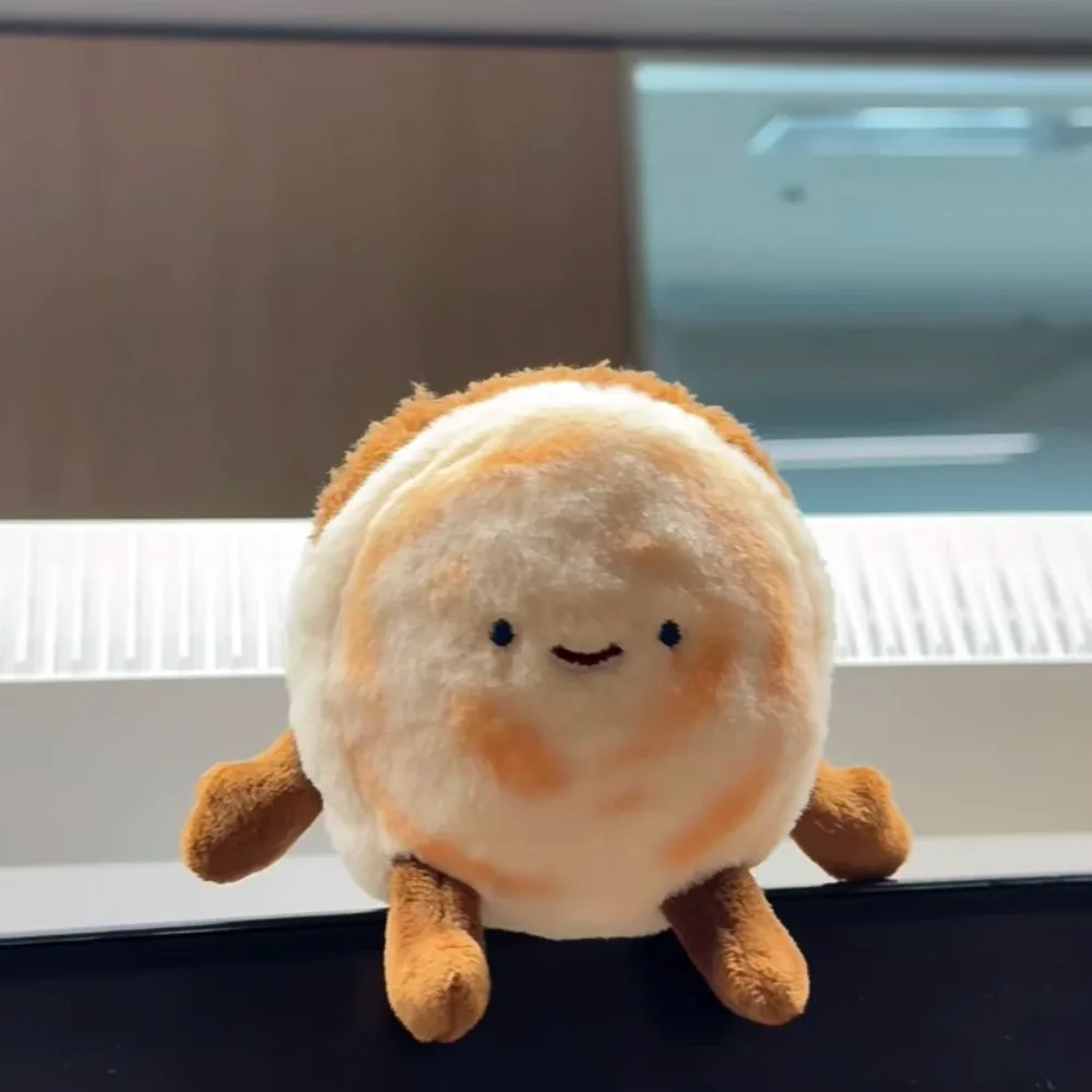 

Chinese Style Meat Burger Plush Pendant Roujiamo Meat Pie Separation Plush Doll Fluffy Bag Decor