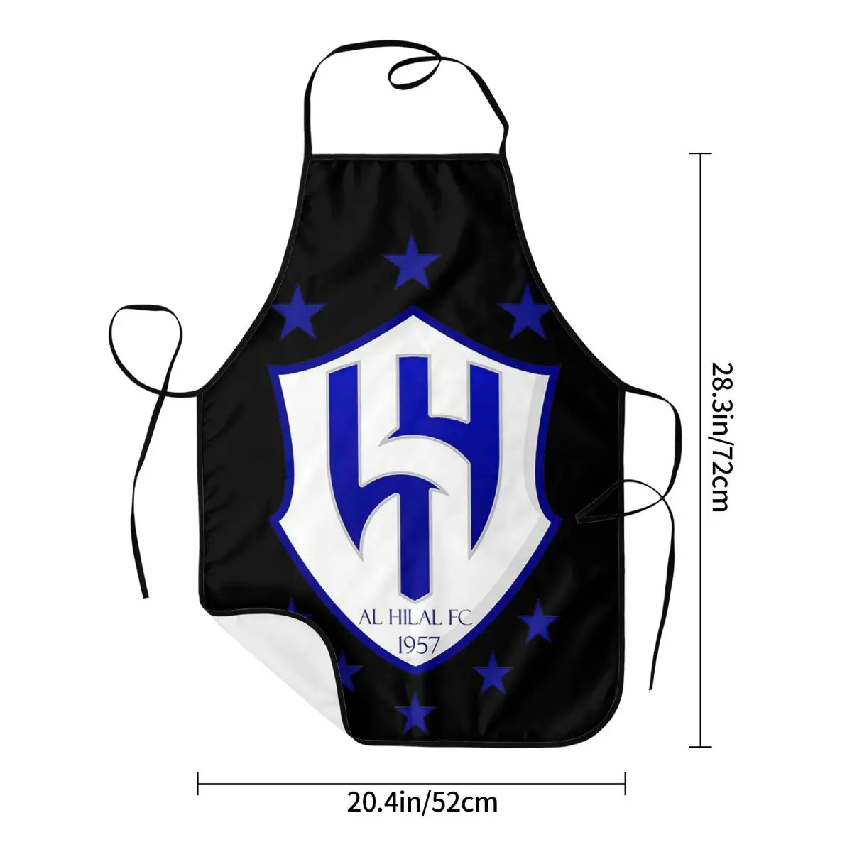 AL HILAL FC White Aprons Chef Cooking Cuisine Tablier Waterproof Bib Kitchen Cleaning Pinafore for Women Men Painting