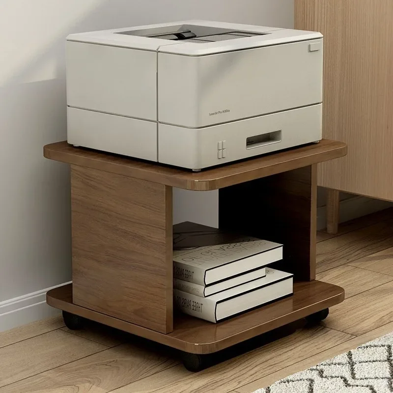 Office Printer Shelf Floor Under Desk Copier Bracket Mobile Pulley A4 Paper Multi-layer Storage Rack
