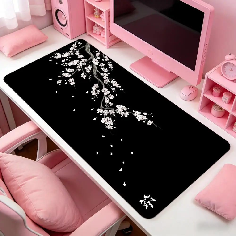 

Japanese Cherry Blossom Style Mouse Pad 900x400MM Large Gaming MousePad Keyboard Gamer Rubber Washable Anti-Slip Bottom Desk Mat