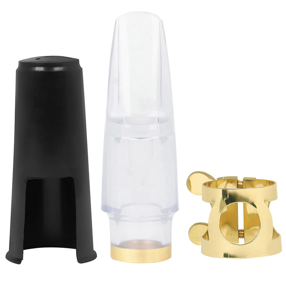 

Saxophone Mouthpiece Cap Alto Fastener Kit Transparent Acrylic Accessory