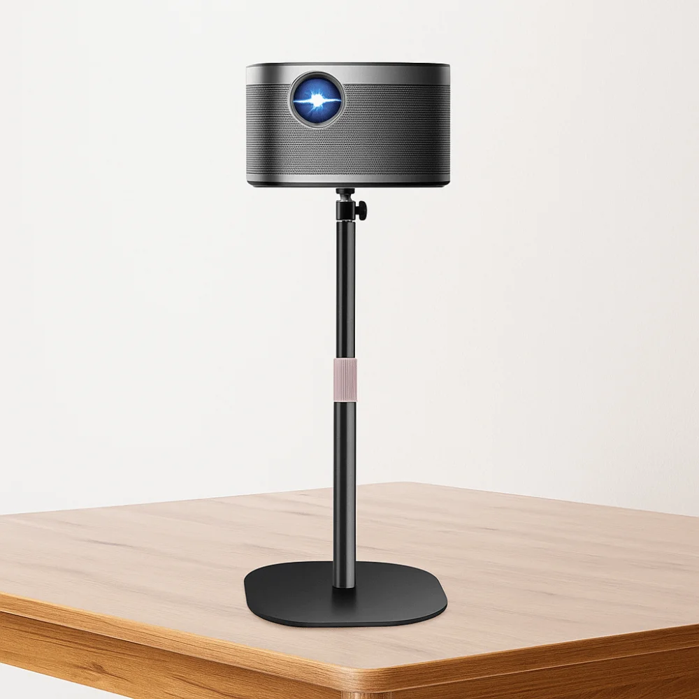 Soporte para microproyector de altura ajustable, Base fuerte de escritorio, soporte para proyector pequeño, soporte para proyectores portátiles de 40cm