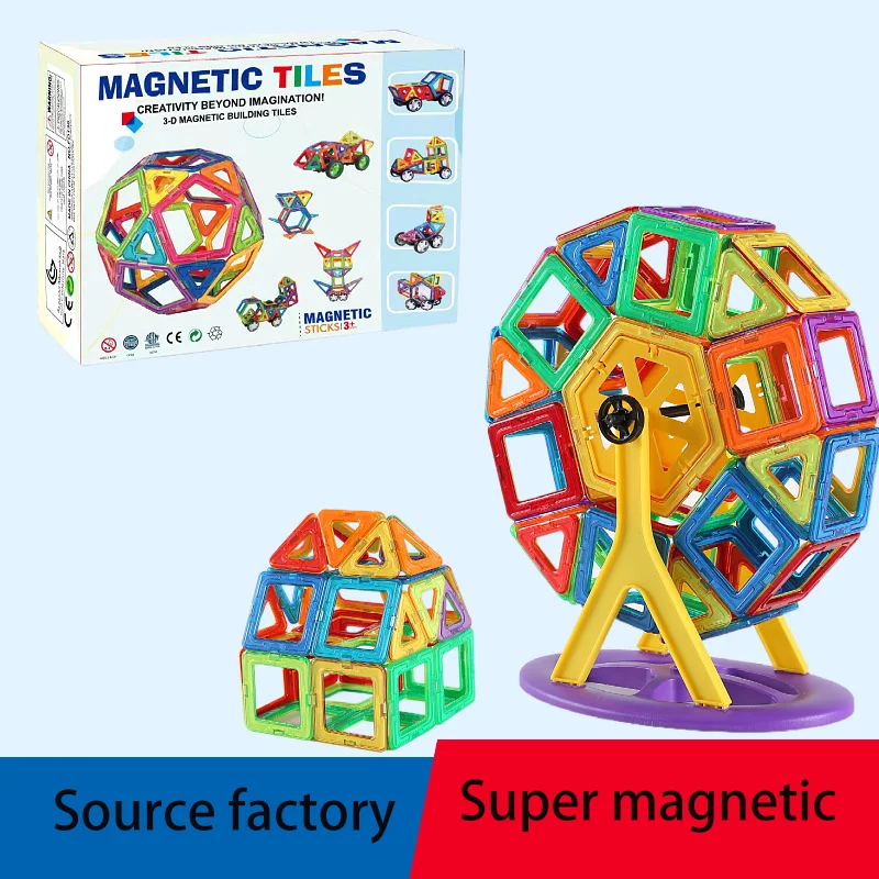 Element magnetyczny Blok magnetyczny zmienny kij magnetyczny mecz magnetyczny puzzle zabawka duże kolorowe okno element magnetyczny prezent