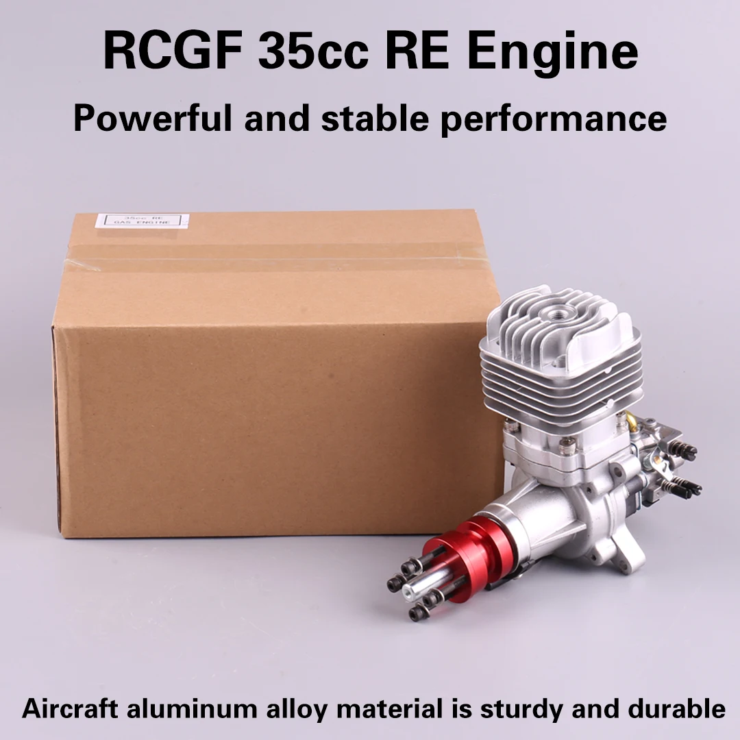 RCGF 35cc Rear Exhaust Pipe Petrol/Gasoline Engine for RC Airplane Two Strokes Single Cylinder Natural Air Cooling