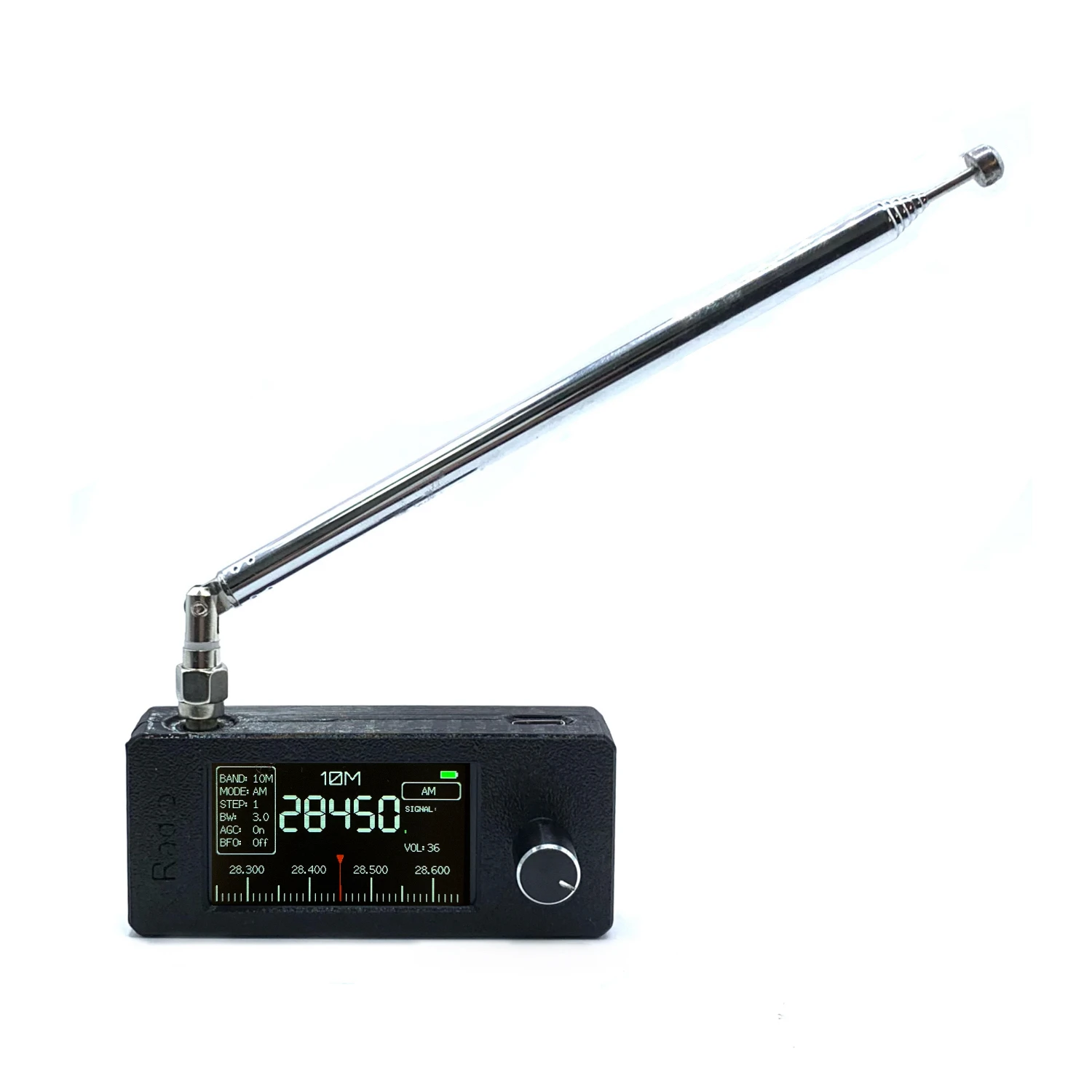 

SI4732 Pocket Radio Receiver ESP32-S3 Control 1.9" IPS Display Full Band LSB USB AM FM 800mAh Battery