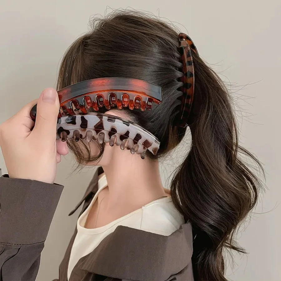 High Ponytail Hair Clip for Women, Back of the Head 2025 New Vertical Clip, High-End Hair Clip, Hair Grabbing Clip, Banana Clip