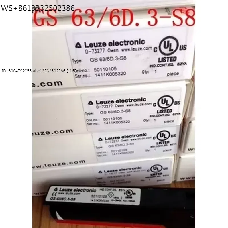 Leuze label sensor GS 63/6D.3-S8, GS 63B/6D.3-S8