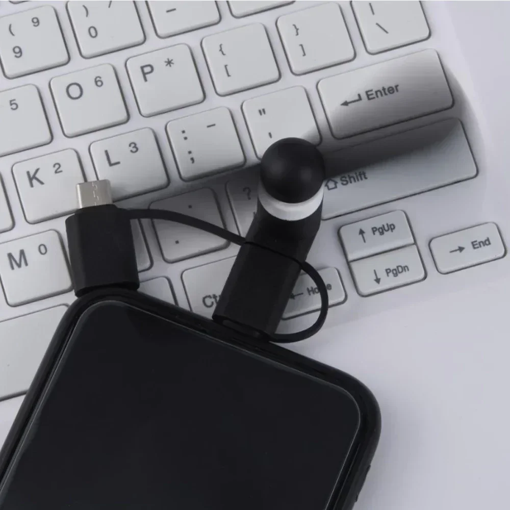 مروحة تبريد هاتف محمولة 3 في 1 USB-C للهواتف الذكية آيفون وسامسونج وشاومي مايكرو/Type-C/IOS ملحقات تبريد عالمية صغيرة