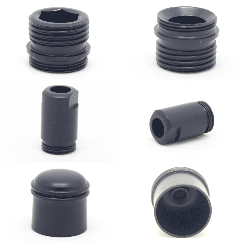 Black Faucet Cover Kitchen Basin Faucet Accessories Shower Fixed Cap Copper Cover Bowl 35/40/45mm M22 M24 Valve Core Gland Cap