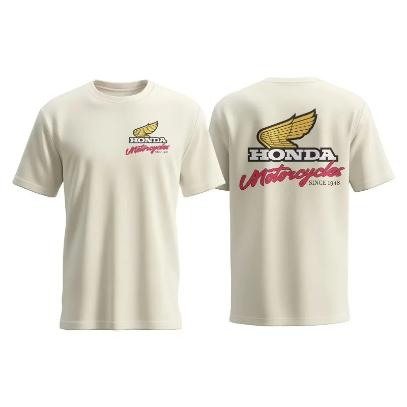 

2025 Honda Licensed for Cars and Motorcycles Comfortable Cotton with Car Patterns Fashionable Casual Summer Shortsleeved Tshirts