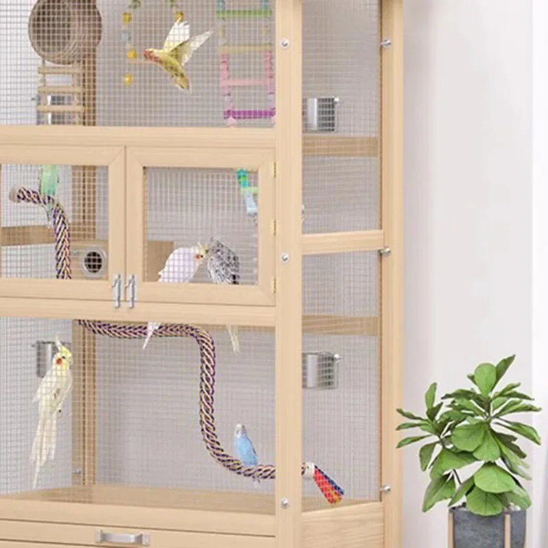 Nordic Breeding Bird Cage Nest Canary Hamster Outdoor Feeder Bird House Protective Vogelkooi Accessoires House